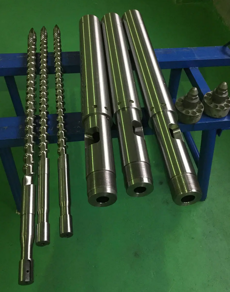 PVC挤出机螺杆和机筒套件的修复方法_江苏无锡旋乐吧SPIN8塑料告诉您